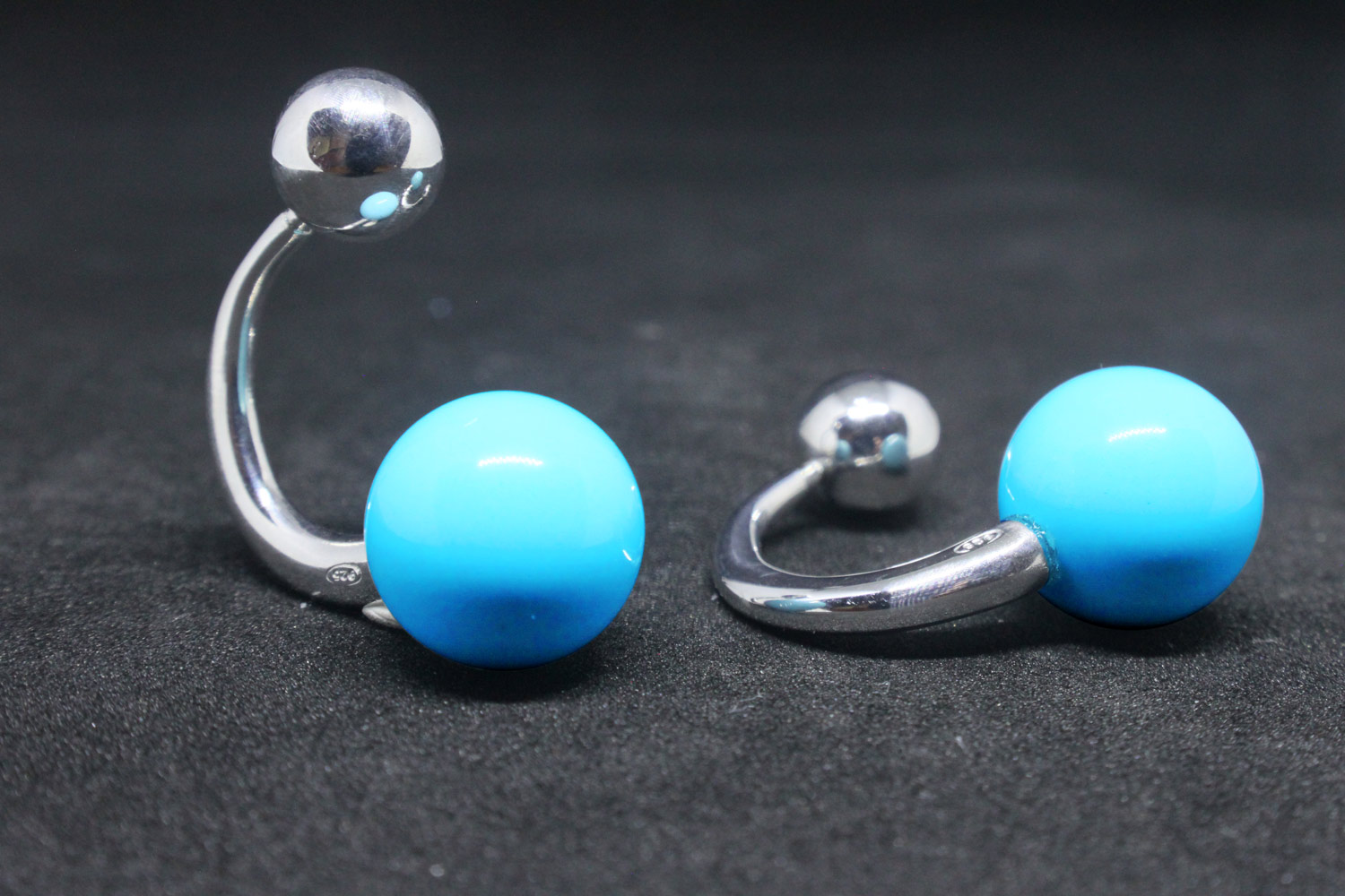 Silver earrings Bubble collection - available in more variant