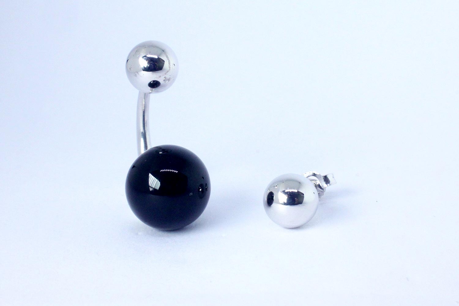 Silver earrings Bubble collection available in more variant